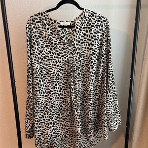 Easel Animal Print Blouse